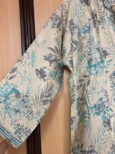 Floral Print Kurta Pant Set