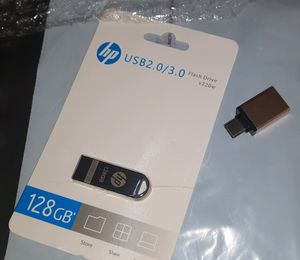 💥hp USB 128gb Pendrive With Otg Pin Free...