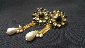 Black and White Earrings