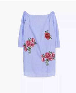 Zara Embroidered Floral Dress