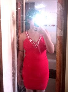 Red Bodycon Party Wear