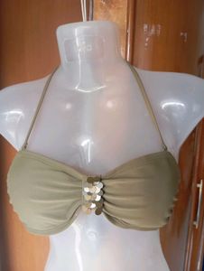 Olive green bra