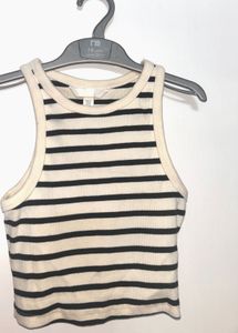 Striped Cropped Tank Top
