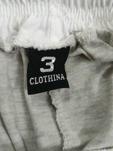 Grey Wide Leg Lounge Pants