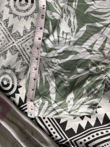 Green Floral half sleeves shirt