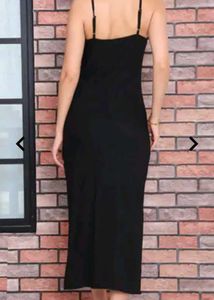 Elegant Black Midi Dress