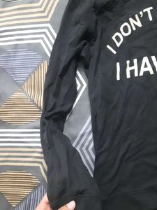 Black Graphic Print Sweatshirt