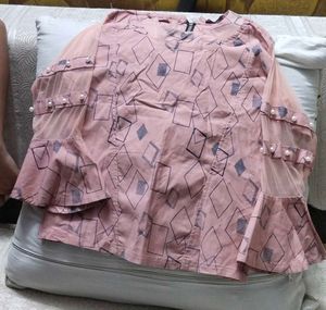 Beautiful Top With Net Sleeves