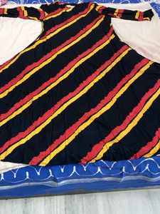 Bandhej Print Long 3qtr Slv Dress