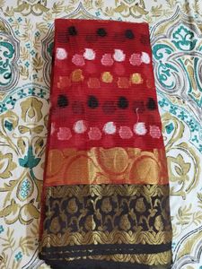 Elegant Red Ethnic Saree