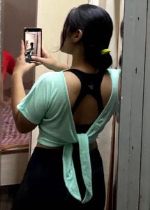 Mint Ribbed Crop Top