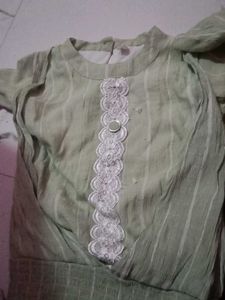 Elegant Green Lace Top