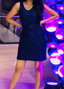 Blue Sequins Dress