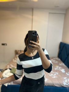 Striped Knit Sweater