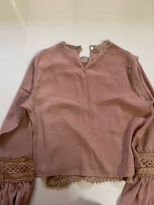 Lace Detail Bell Sleeve Top