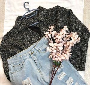 🎁Buy2 Get2 Free Oveesized Cropped Knit Sweater C