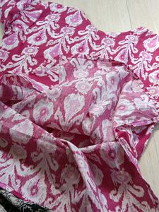 Pink Printed short kurti