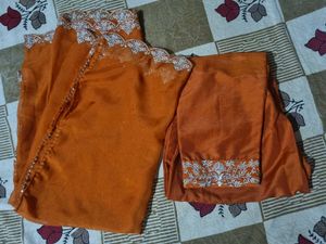 Embroidery Falred Kurta Suit Set