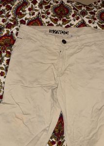 Khaki Straight Leg Casual Pants