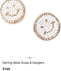 💥🆕️ Forever 21 Smiley Beaded Stud Earrings