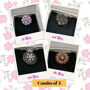 ✨ 4 Gorgeous Adjustable Rings – Just Rs. 149! ✨