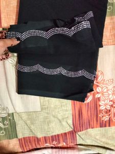 Black Embellished Saree