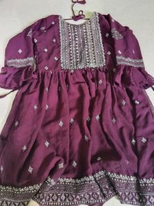 Elegant Purple Garara Set