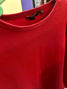 Women Maroon Full Sleeves Top