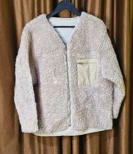 Cozy Beige Sherpa Jacket Size 44 inches, Multiple