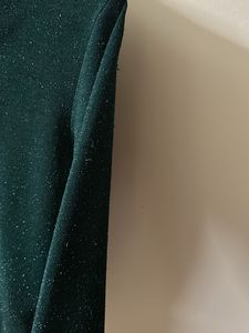 Dark Green Crop Top Full Sleeves