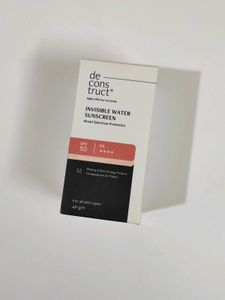Deconstruct invisible Water Sunscreen With Spf 50
