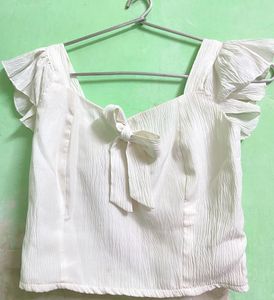 White Crop Top
