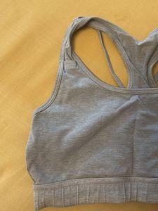 Gray Sports Bra