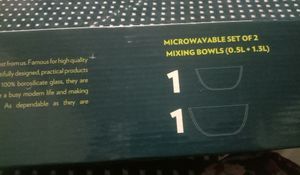 New Borosil Glass Bowl.