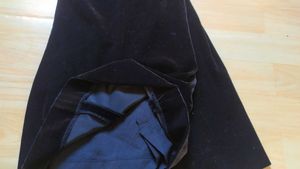 Elegant Black Velvet Skirt