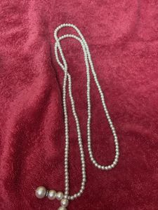 Elegant Pearl Necklace And Belt 2 In One