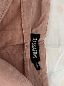 Pink Pure Cotton Solid Regular Fit Shorts