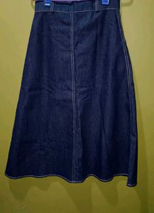 Denim A-Line Skirt