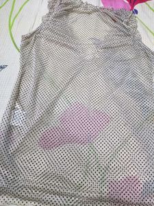 Polka Dot Ruffle Tank