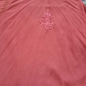 Modal Chikankari Short Kurti