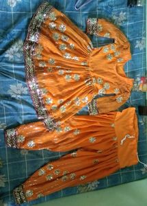 gol kurti with pathiyala