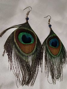 Peacock Feather Earrings