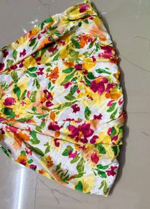Floral Strapless Dress