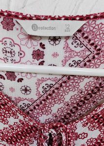 🍁 Maroonish Red Colour Beautiful Top