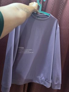 Unisex Lavender Graphic Sweatshirt (Oversized)