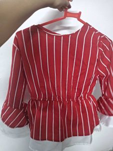 Striped Red Top