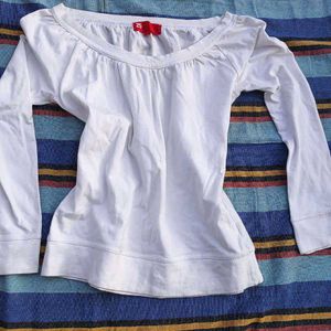 White Off-Shoulder Top