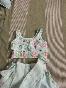 Designer Drape Dhoti Saree Fir 9-18 Month Girl Eth