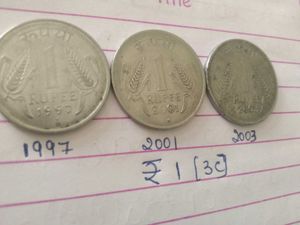 Vintage Indian Rupee Coins