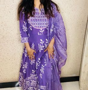 Kalini Purple Kurta Set